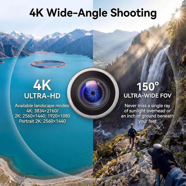Alt view image 3 of 7 - Pro 4K Mini Body Camera with 1.47" Screen, WiFi Pocket Cameras with 16 Accessories,Wearable Thumb Action Camera Magnetic Mount One-Click Hands-Free Camera for TikTok/YouTube/Vlog/Motorcycle