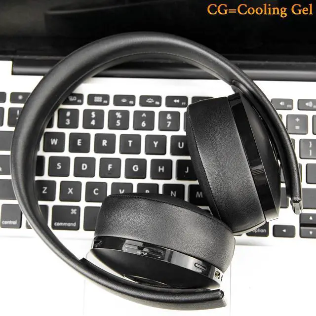 Alt view image 3 of 7 - Replacement Earpads for Sony New Gold Wireless PlayStation PS4 (2018 Version) Headset, Ear Pads Cushions with High-Density Foam - 0080 CG Black