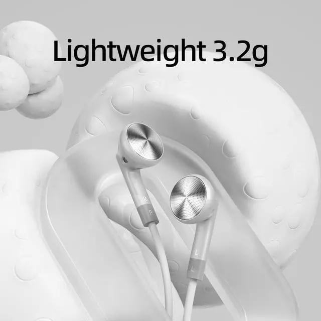 Alt view image 4 of 6 - FF1 3.5mm HiFi Music Wired Bass Earbud 14.2mm Dynamic HD Microphone Earphone for Gaming Meeting Video (Black)