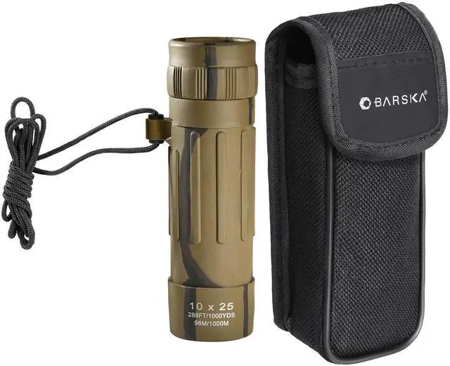Main image of 10x25 Lucid View Monocular Compact Lightweight 10x Magnification with Fully Coated Optics, BK7 Roof Prism, Slip-Resistant Rubber Armor, Ideal for Travel, Hiking, Bird Watching
