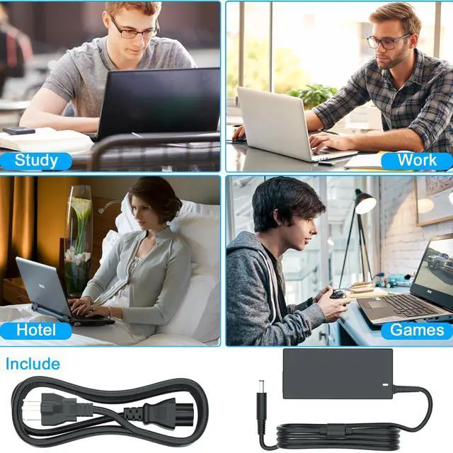 Alt view image 7 of 7 - 65W Laptop Chaarger Compatible with Dell Latitude | 3 3301 3310 3390 14 3400 3410 3420 3490 15 3500 3510 3520 3590 Vostro 13 5301 5390 14 5401 5402 5490 15 3558 3559 Adapter