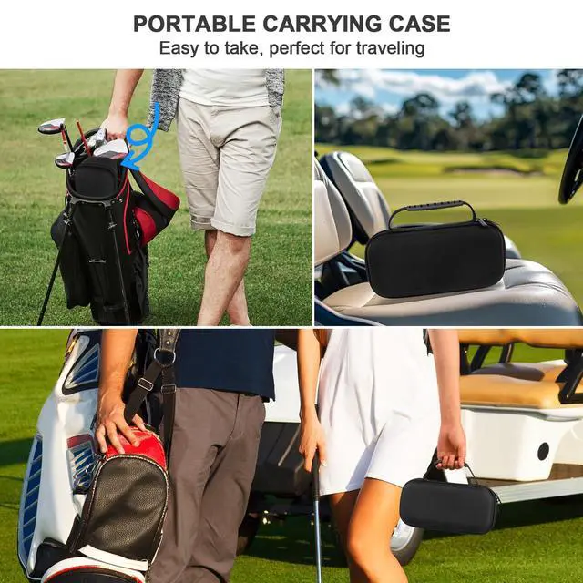 Alt view image 4 of 6 - Carrying Case for Garmin Approach r10 Golf Launch Monitor, Custom-Insert Storage Holder with Mesh Pocket for USB Cable, Charging Adapter