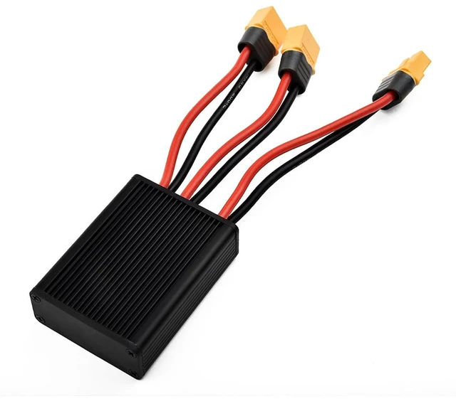 Alt view image 3 of 7 - Electric Bike Dual Battery Discharge Converter 40A 24-72VDC Dual Battery Pack Switch Balancer Double Battery Parallel Module with XT60 Plug for 750w 1000w Motor