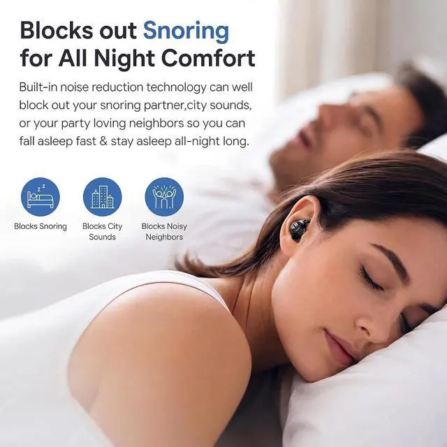 Alt view image 7 of 7 - NE76 Sleep Earbuds, Ultra-Mini Side Sleeper Earbuds 3g with ENC Mic, AI Translation Earbuds Real Time, 150-Language Translator, Bluetooth 5.4 Wireless Headphones for Travel & Busines, 400H Standby