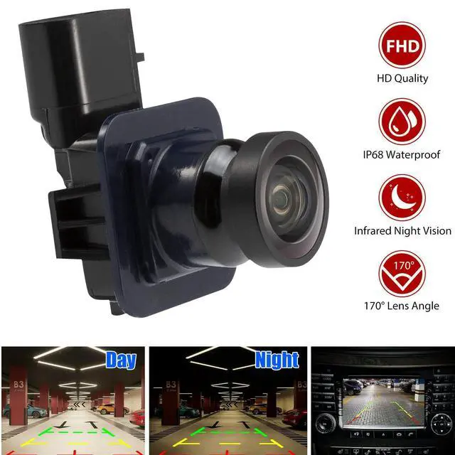 Alt view image 2 of 7 - Rear View Backup Camera fits Edge 2011-2015, MKX 2011-13 | HD 160° Wide Angle&1080P High Resolution&IP68 Waterproof Safety Parking Assist Camera Replace FL1T-19G490-AC BT4Z-19G490-B