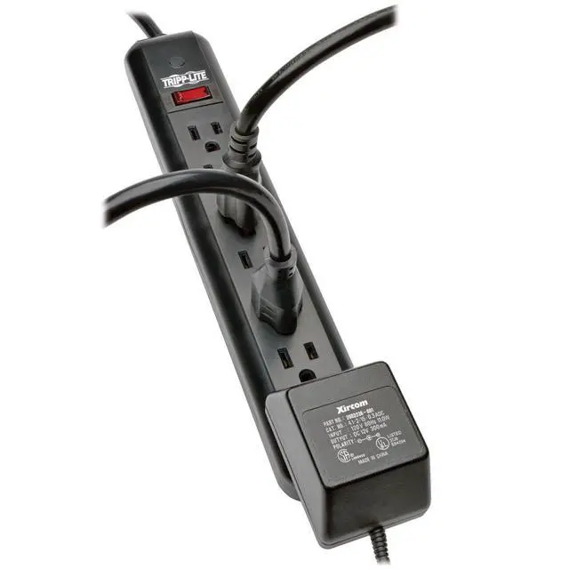 Alt view image 2 of 5 - Eaton PS725B Power Strip with Long 25ft Extension Cord, 7 Outlets, On/Off Switch, 15A Circuit Breaker, Under Desk & Wall Mount Option, UL Certified, Black, Manufacturer's