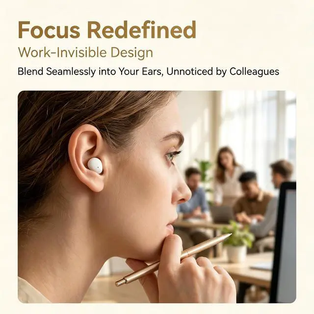 Alt view image 3 of 7 - Invisible Sleep Earbuds for Side Sleepers, Ultra-Small Mini Wireless Bluetooth Earbuds, Zero Pressure Fit, Noise Blocking, All-Night Comfort for Sleep, Work, Travel