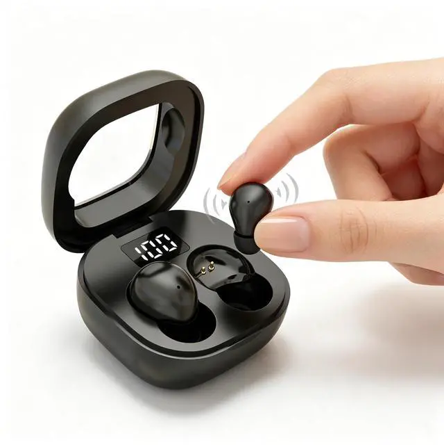 Main image of Invisible Sleep Earbuds for Side Sleepers, Ultra-Small Mini Wireless Bluetooth Earbuds, Zero Pressure Fit, Noise Blocking, All-Night Comfort for Sleep, Work, Travel