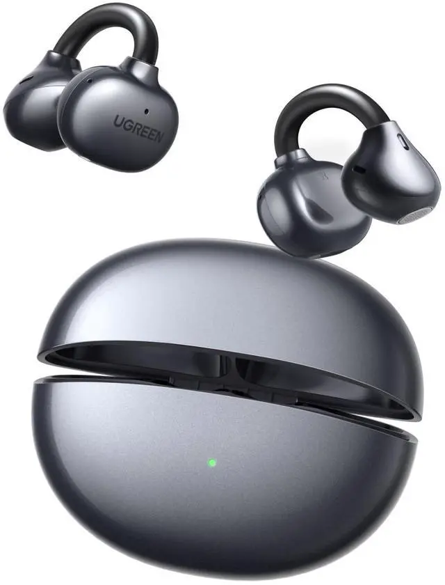 Main image of ClipBuds Open-Ear Wireless Earbuds Headphones Bluetooth 6.0 | 4 Mic Clear Call, 12mm Diaphragm, 30H Playtime, App & Touch Control, IPX5, 4-Mic, 30H Playtime, For Fitness, For iOS Android