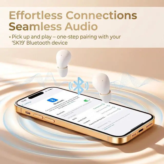 Alt view image 6 of 7 - Invisible Sleep Earbuds for Side Sleepers, Ultra-Small Mini Wireless Bluetooth Earbuds, Zero Pressure Fit, Noise Blocking, All-Night Comfort for Sleep, Work, Travel