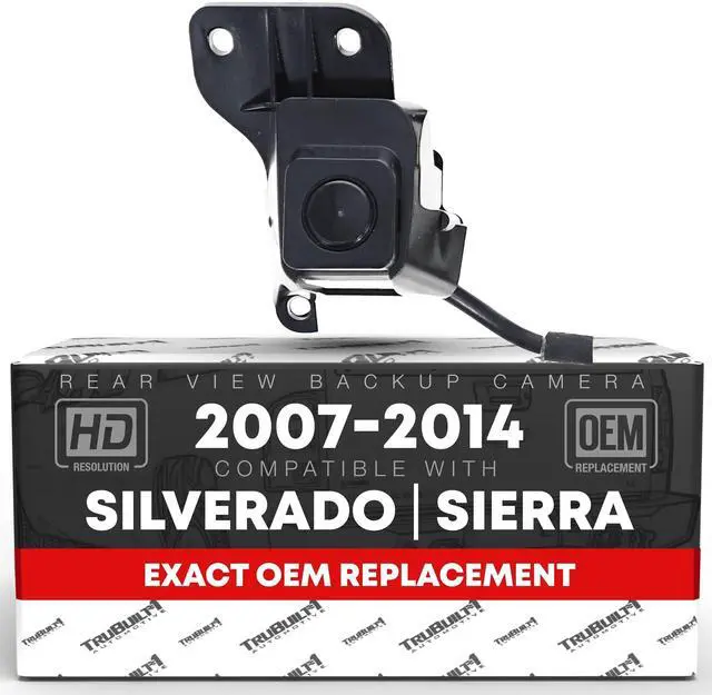 Main image of Rear View Backup Camera - Compatible with 2007-2013 Chevrolet Silverado; GMC Sierra 1500, 2011-2014 Chevrolet Silverado; GMC Sierra 2500 3500 - Reverse Park Assist Camera - OEM 23146157, 590-084