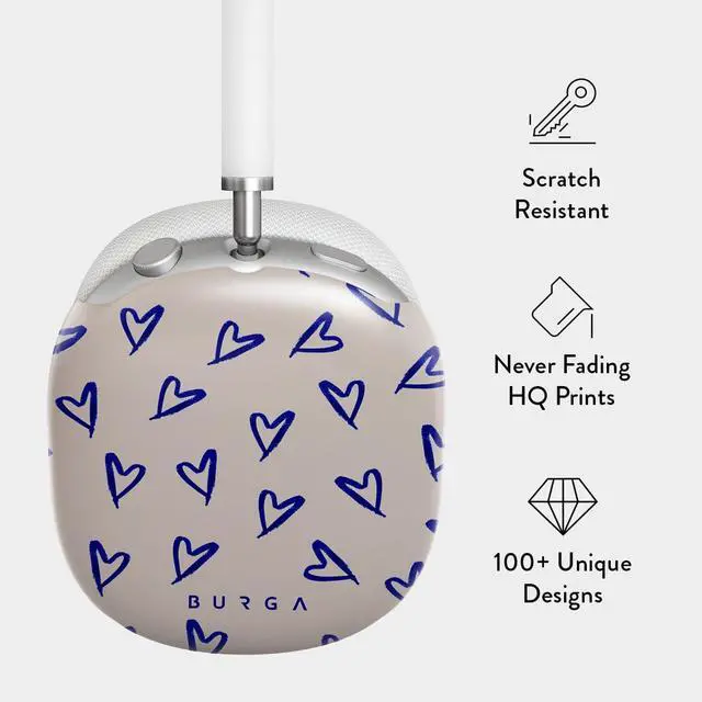Alt view image 2 of 6 - Airpods MAX Case, Compatible with Apple Airpods MAX Cover, Cute Protective Air Pods Hard Plastic Shell, Headphones Ear Covers, Stylish Design Smartphone Accessories
