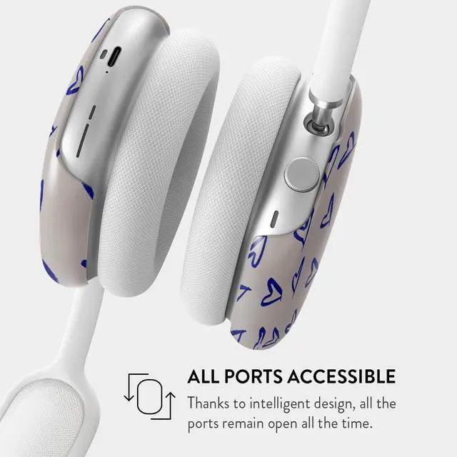Alt view image 6 of 6 - Airpods MAX Case, Compatible with Apple Airpods MAX Cover, Cute Protective Air Pods Hard Plastic Shell, Headphones Ear Covers, Stylish Design Smartphone Accessories