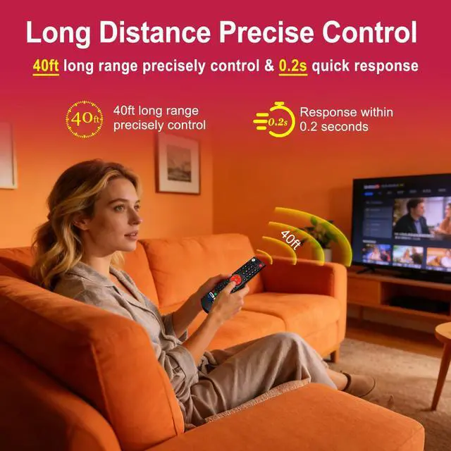 Alt view image 5 of 6 - V3 Plus/Pro Voice Remote Control Compatible for Vseebox V5 Pro vSeeBox V5Pro/V3Pro/V2Pro/V1Pro/V3Plus/,V1/V2,V1 Max/Elite/MaxReplacement Learning Bluetooth Remote Control