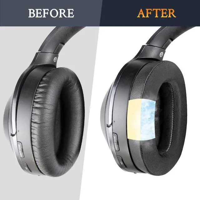 Alt view image 5 of 6 - Cooling Earpads for Sony WH-1000XM2(XM2) & MDR-1000X - Black | Not Fit Sony 1000X THE COLLEXION(WH-1000XX) Headphones