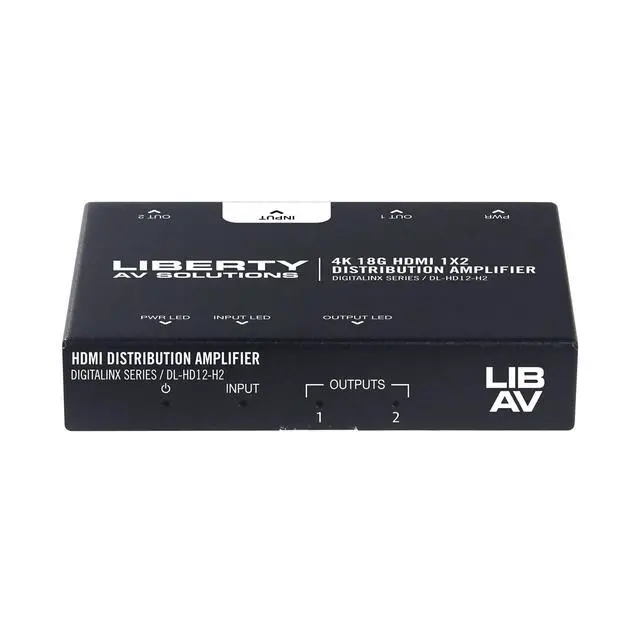 Alt view image 3 of 4 - DL-HD12-H2 18G 4K60 4:4:4 1 x 2 HDMI Splitter