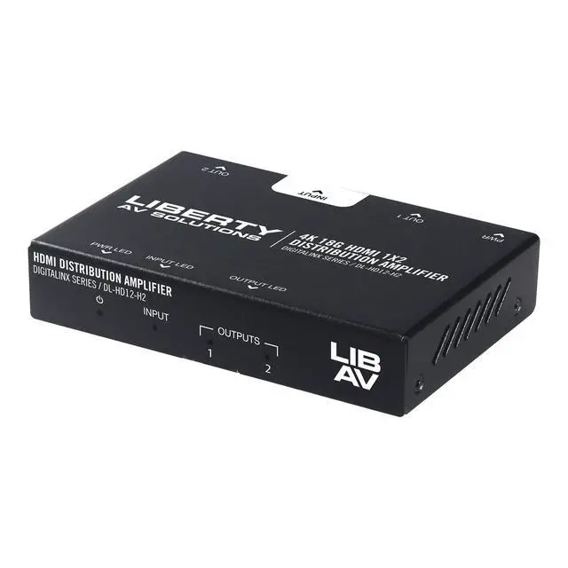 Alt view image 4 of 4 - DL-HD12-H2 18G 4K60 4:4:4 1 x 2 HDMI Splitter