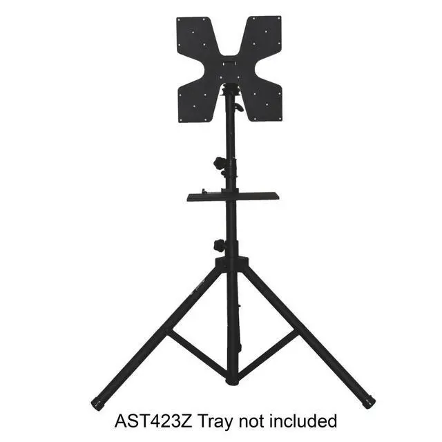 Alt view image 3 of 3 - The Audio2000'S AST424Y Patented Heavy-Duty Flat-Panel/TV Monitor Stand with Tripod Legs and Foldable Universal Mount & Hardware Compatible with VESA 100x100, 200x100, 200x200, 400x400 Hole Patterns