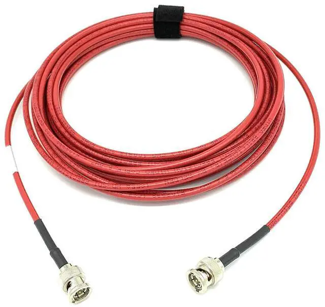 Alt view image 3 of 7 - 1855A 6G HD-SDI BNC to BNC Cable | Using Belden Mini RG59 75 Ohm Broadcast Video Coax | 1080p, 3G, 6G SDI - (Red 150ft)
