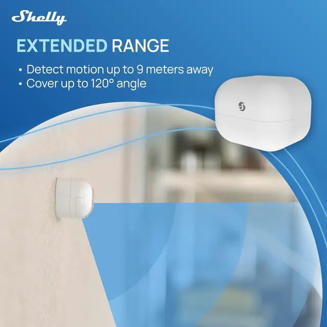 Alt view image 5 of 6 - Wave Motion US LR, Z-Wave Long Range Motion & Lux Sensor, Compatible with Alexa, Google Home, SmartThings, Home Assistant, Motion Detection, Remote Monitoring