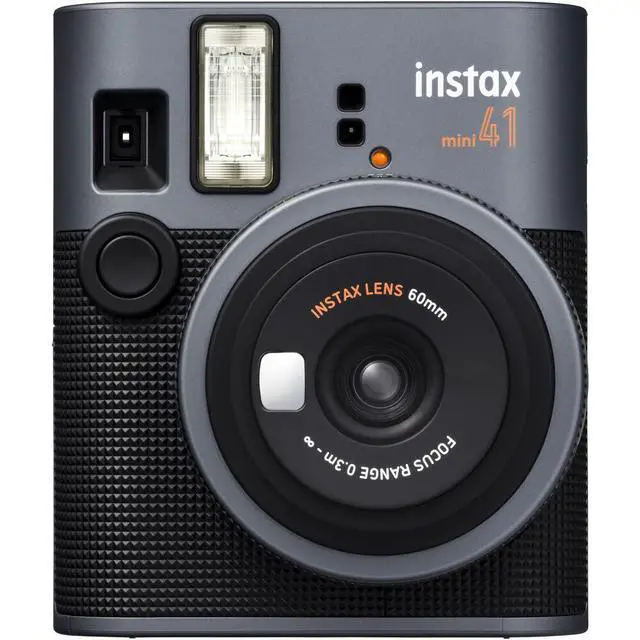 Alt view image 5 of 7 - Instax Mini 41 Instant Film Camera Bundle, Includes: Mini Color Film (40 Exposures), AA Batteries (4-Pack) and 108 Pocket Mini Instax Photo Album (5 Items)