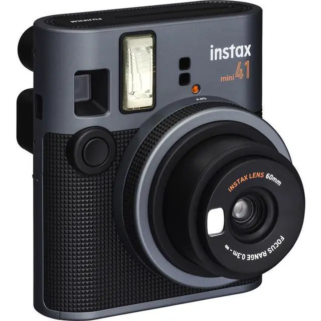 Alt view image 7 of 7 - Instax Mini 41 Instant Film Camera Bundle, Includes: Mini Color Film (40 Exposures), AA Batteries (4-Pack) and 108 Pocket Mini Instax Photo Album (5 Items)