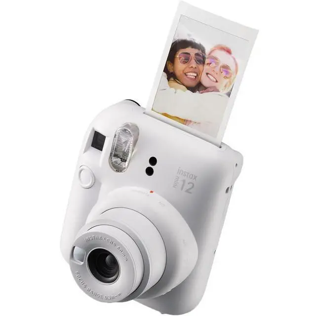 Alt view image 5 of 7 - INSTAX MINI 12 Instant Film Camera Bundle, Includes: INSTAX Mini Film (20 Exposures), INSTAX Mini 12 Case and More (5 Items) (Clay White)