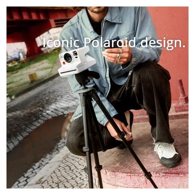 Alt view image 4 of 7 - Now Plus Generation 3 Instant Camera Bundle (White) | Two-Lens Autofocus System, Color Film for I-Type (Color Frames Edition), Manual Mode, (3 items)