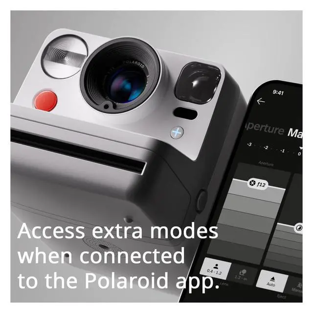 Alt view image 5 of 7 - Now Plus Generation 3 Instant Camera Bundle (White) | Two-Lens Autofocus System, Color Film for I-Type (Color Frames Edition), Manual Mode, (3 items)