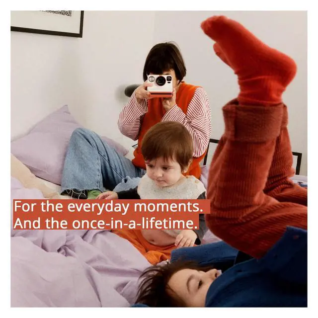 Alt view image 5 of 7 - Now Generation 3 Analog Instant Camera Bundle (Pebble White) | Two-Lens Autofocus System, Color Film for i-Type, (3 items)
