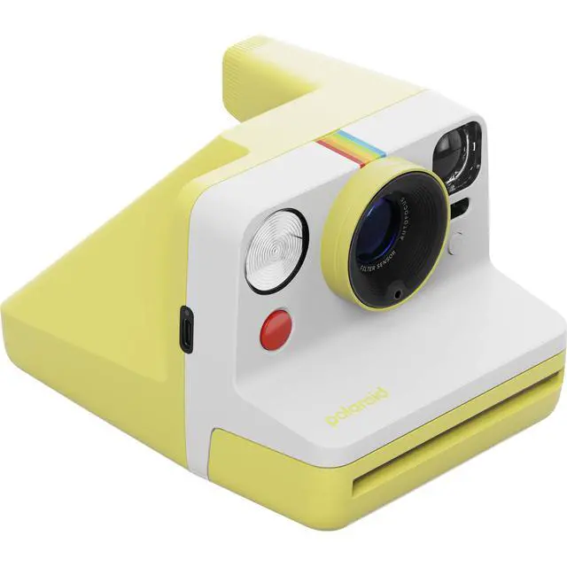 Alt view image 2 of 7 - Polaroid Now Generation 3 i-Type Instant Camera (Yellow) with 8 i-Type Color Film Starter Bundle + Charging Cable and Cleaning Cloth
