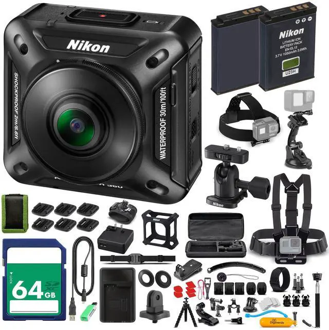 Main image of KeyMission 360 4K Action Camera Bundle | For Sports and Adventure Video + 64GB Memory Card + More