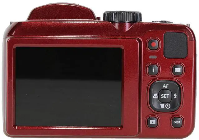 Alt view image 3 of 5 - PIXPRO AZ255 Digital Camera (Red) | 16MP Sensor, 25x Optical Zoom, 24mm Wide-Angle Lens & Optical Image Stabilization | Great for Travel & Distance Photos (AZ255RD) + 32GB Card + Bag + Cloth