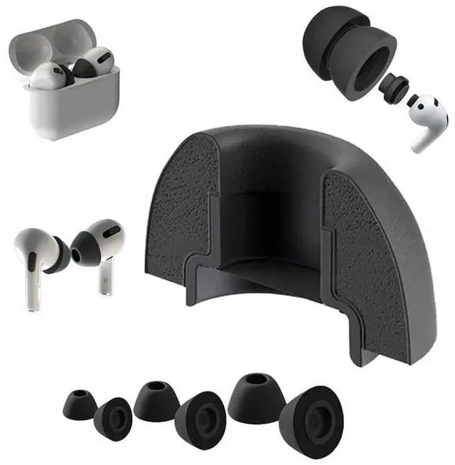 Main image of AirFoams Pro Ultimate V20.0 Memory Foam Ear Tips for AirPods Pro 3 Anti Slip, All Day Comfort, Stays Secure in Ear, Better Sound, Noise Cancelling (3 Pairs Included - S/M/L)