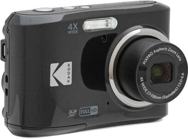 Alt view image 2 of 4 - PIXPRO FZ45 16MP CMOS Sensor Digital Camera 5X Optical Zoom with Sunshine Photo Microfiber Cleaning Cloth (Advanced Bundle, Black)
