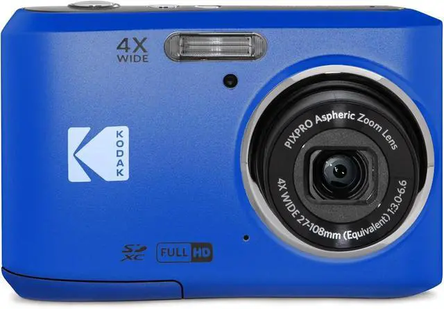Alt view image 6 of 7 - PIXPRO FZ45 16MP CMOS Sensor Digital Camera 5X Optical Zoom with Sunshine Photo Microfiber Cleaning Cloth (Advanced Bundle, Blue)