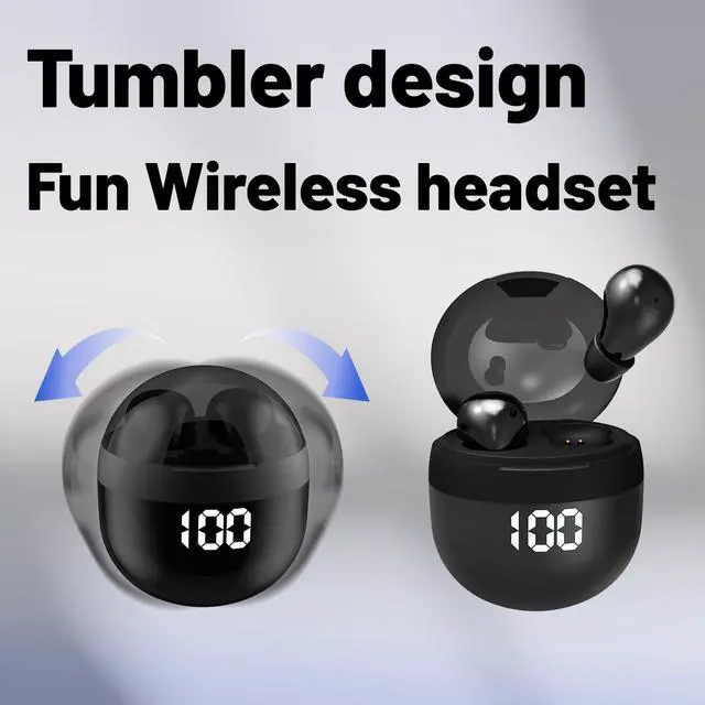 Alt view image 2 of 7 - Invisible Mini Earbuds Wireless Bluetooth, Ultra-Comfort & Lightweight Wireless Mini Sleep Headphones, Unique Tumbler Portable Charging Case, Soft In-Ear Ear Plugs for Sleeping Small Ears Gym (Black)