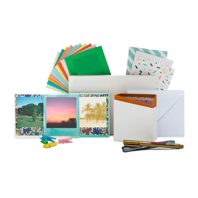 Alt view image 4 of 7 - Now 2nd Generation I-Type Instant Film Camera (White) | Color 8 Exposures, Magnetic Hanging Photo Frames, (3 items)