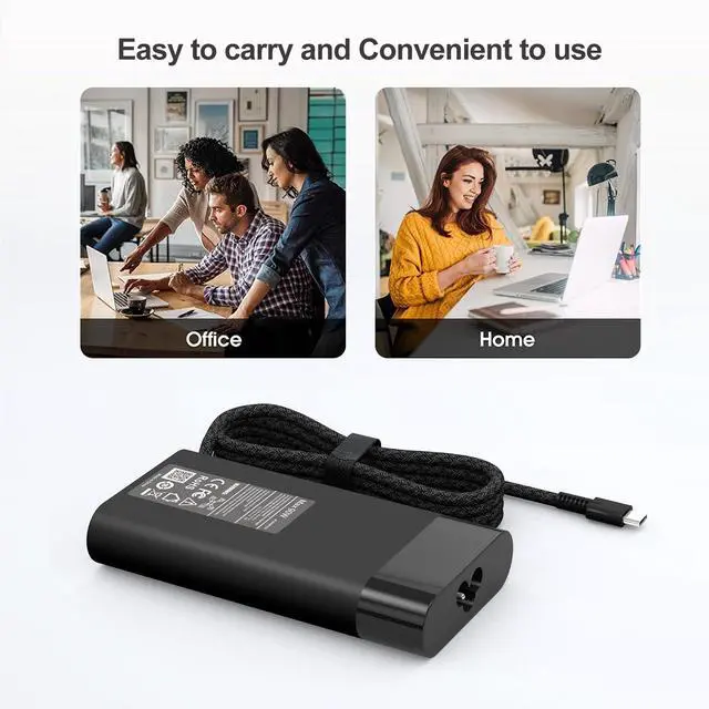 Alt view image 7 of 7 - 90W 65W OmniBook Charger Compatible with HP OmniBook X 7 Flip 16'' 14'' 17.3 inch OmniBook 5 OmniBook 3 Business Laptop, OmniBook X 14, X Flip 14 16, X Flip 2-in-1/Ultra G1i 14 inch Next Gen AI PC