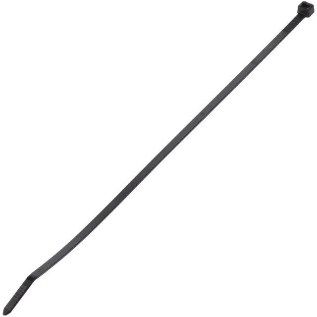 Main image of PLT5S-M0 Cable Tie, Standard, Weather Resistant Nylon 6.6, 17.5-Inch Length, Black (1,000-Pack)