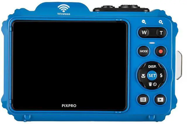 Alt view image 4 of 7 - PIXPRO WPZ2 Digital Camera (Blue) | Waterproof, Shockproof & Dustproof Camera with 16MP Sensor, 1080p Video & 4X Optical Zoom | Travel & Outdoor use + 2X 32GB Card + Vlogger Tripod + Bag + More