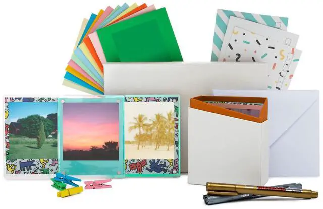 Alt view image 7 of 7 - Now Generation 3 Coral Analog Instant Camera Bundle | Cam Kit, Color Film