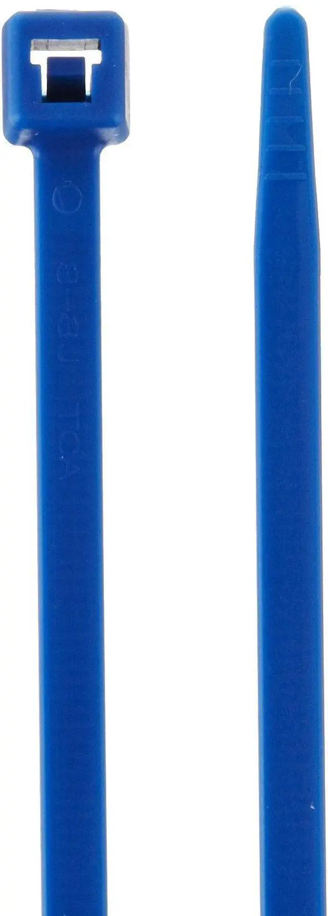 Main image of 111-00732 High Temp Cable Tie, 7.9" Long, 50lb Tensile Strength, ETFE, Blue (Pack of 100)