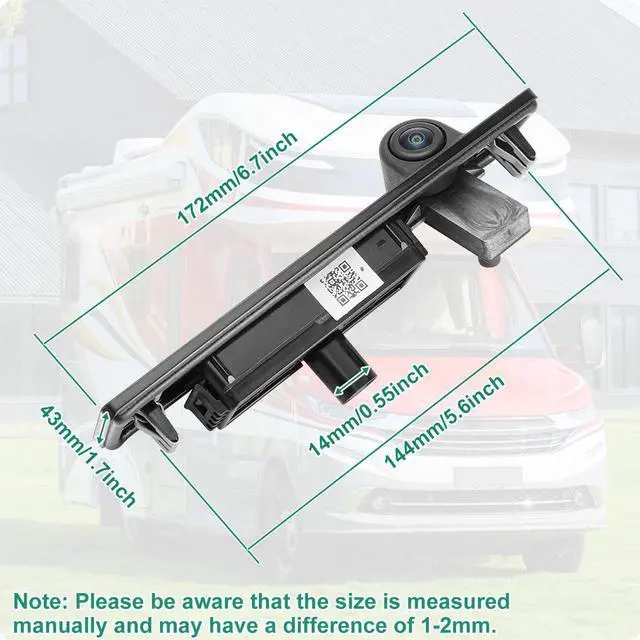 Alt view image 7 of 7 - 109594900E Rear Trunk Handle Camera for Tesla Model 3 2017-2023 & Tesla Model Y 2017-2023, OE Backup Camera Replaces 1095949-00-E by