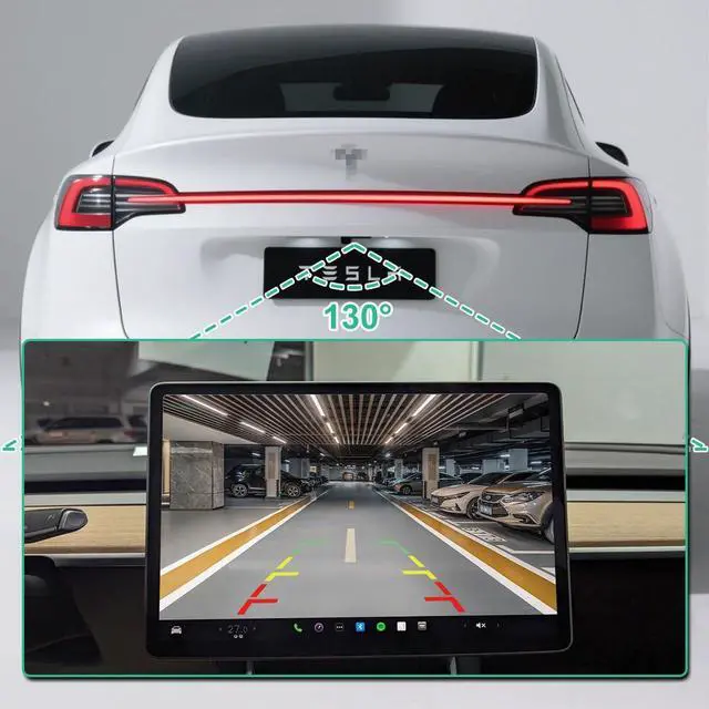 Alt view image 4 of 7 - 109594900E Rear Trunk Handle Camera for Tesla Model 3 2017-2023 & Tesla Model Y 2017-2023, OE Backup Camera Replaces 1095949-00-E by