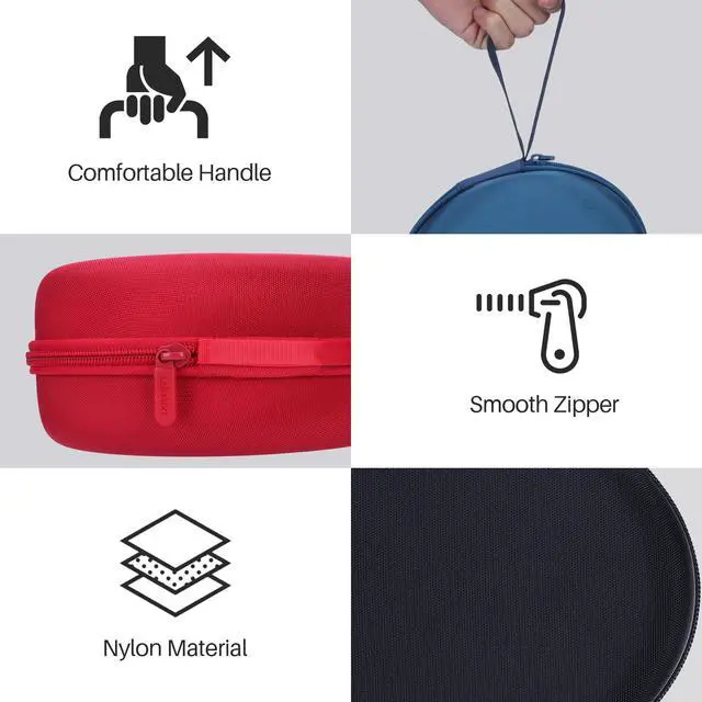 Alt view image 5 of 7 - Case Compatible with Beats Studio Pro/Solo 4 Over-Ear Headphones | Lightweight & Carry, Dustproof Storage, Travel Friendly, Portable for Daily Use, Black Case
