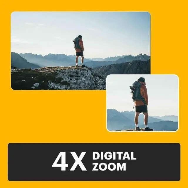 Alt view image 4 of 7 - PIXPRO C1 Friendly Zoom 13MP 1080p Digital Camera (Black) Bundle | MicroSDHC Card, Case, (4 items)