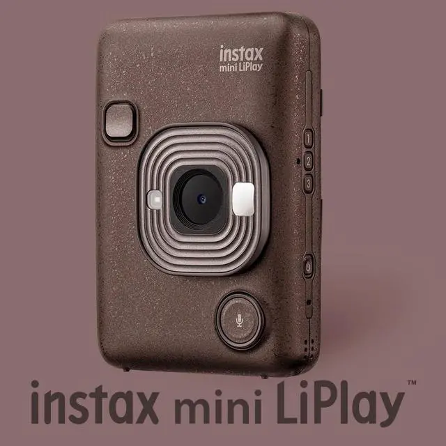 Alt view image 2 of 6 - Instax Mini LiPlay Hybrid Instant Camera Bundle | Twin Film Pack (20 Exposures), Accessory Kit, Smartphone Printer (Deep Bronze), (4 items)