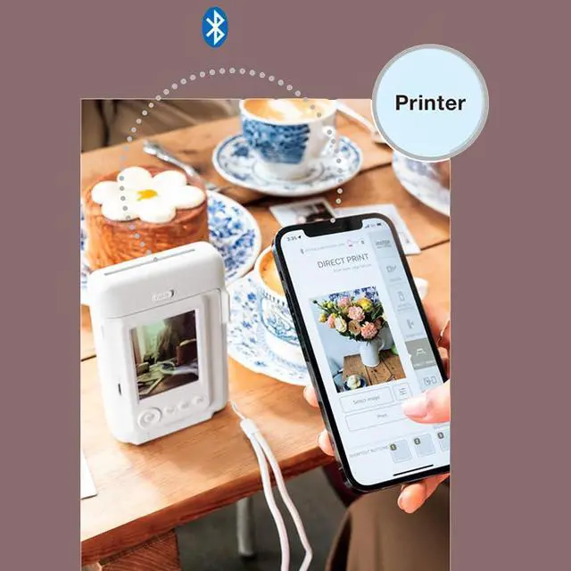 Alt view image 4 of 6 - Instax Mini LiPlay Hybrid Instant Camera Bundle | Twin Film Pack (20 Exposures), Accessory Kit, Smartphone Printer (Deep Bronze), (4 items)