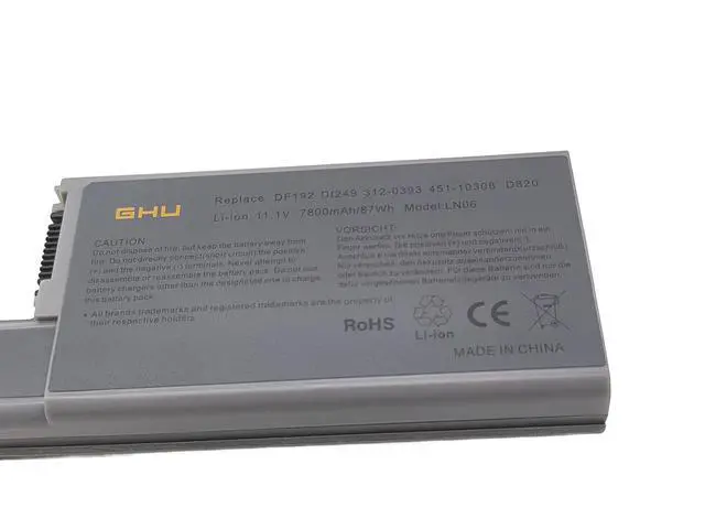 Alt view image 3 of 6 - New Battery 87 WH Replacement for CF623 DF192 MM165 WN979 312-0538 Compatible for Latitude D531 D820 D830 M4300 CF623 CW666 CW674 DF230 DF249 FF231 FF232 Fit GR932 GX047 HR048 HX306 JT784